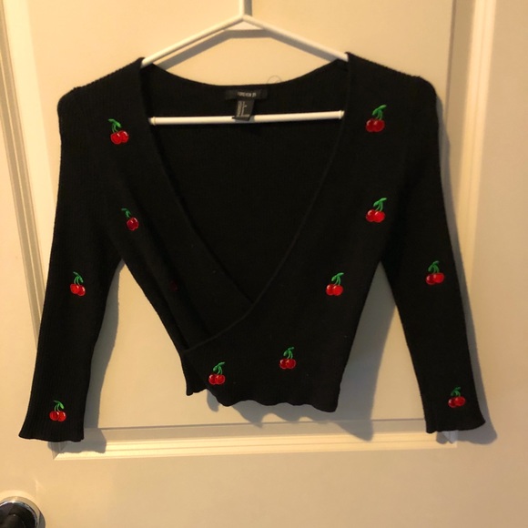 Knit cropped sweater - Picture 1 of 2